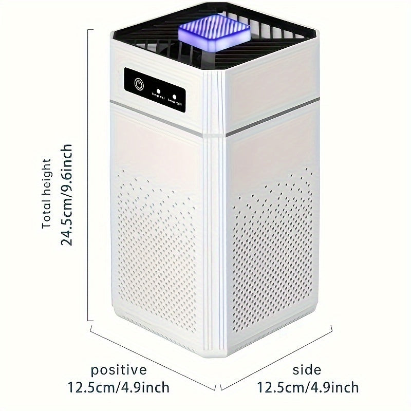 1pc Advanced HEPA Air Purifier - Effective Smoke, Odor, and Formaldehyde Removal for Fresh Indoor Air - Compact Bedroom Air Cleaner with Negative Ion Technology