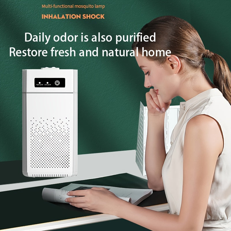 1pc Advanced HEPA Air Purifier - Effective Smoke, Odor, and Formaldehyde Removal for Fresh Indoor Air - Compact Bedroom Air Cleaner with Negative Ion Technology