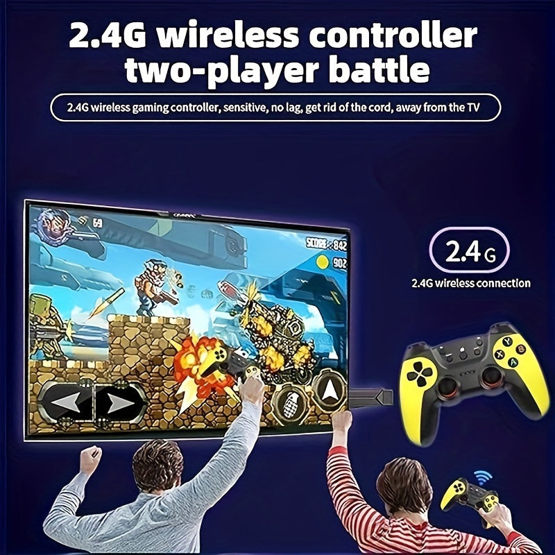 1 To 2 Can Be Single Or Double Use Wireless Gamepad, Non-slip Design Feel Good 2.4G Wireless Technology, Compatible With PC, Smart TV And PS3, Suitable For Their Own Use Or With Friends And Family Party Use Double Handle (2 P